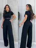 Calça Pantalona Alfaiataria - Simoura Maison