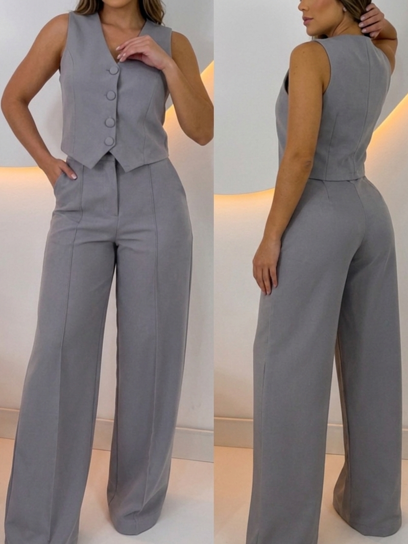 Calça Pantalona Alfaiataria - Simoura Maison