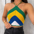 Cropped Crochê Brasil - Simoura Maison